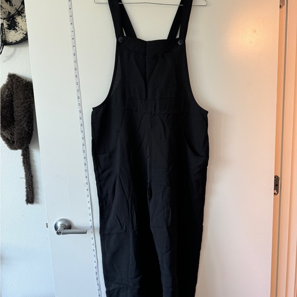 Foxblood Black Overalls with Button Straps - Picture 2 of 6